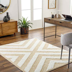 Kensington Modern Light Orange Area Rug