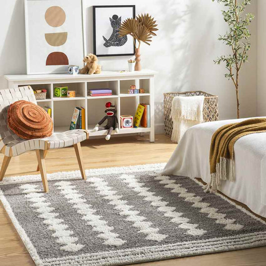 Lick Creek Modern Charcoal Area Rug