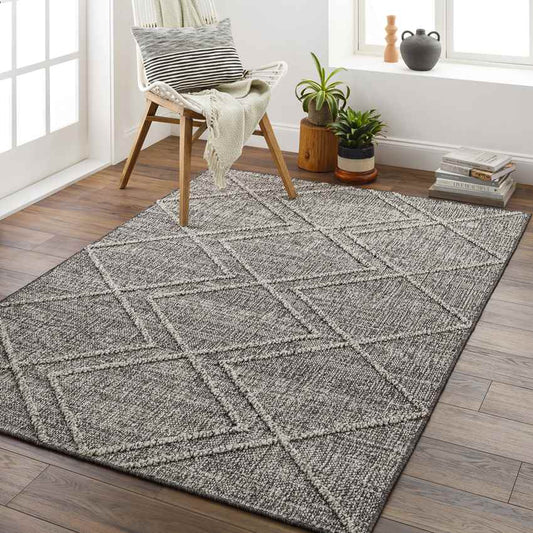 East River Modern Charcoal Area Rug