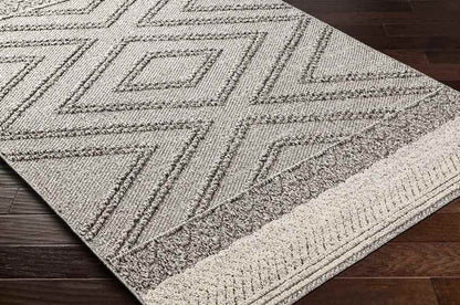 East Orange Modern Medium Gray Area Rug