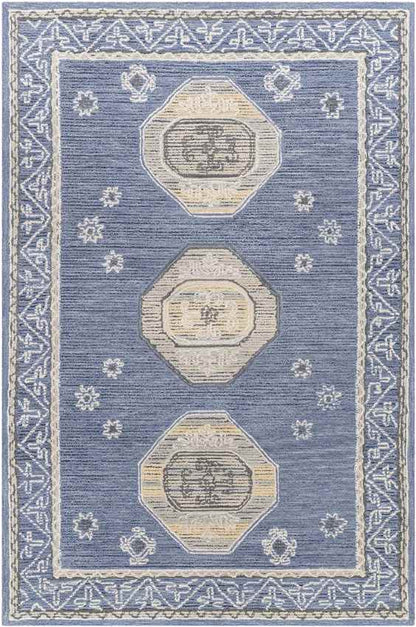 Bradfordsville Traditional Denim Area Rug