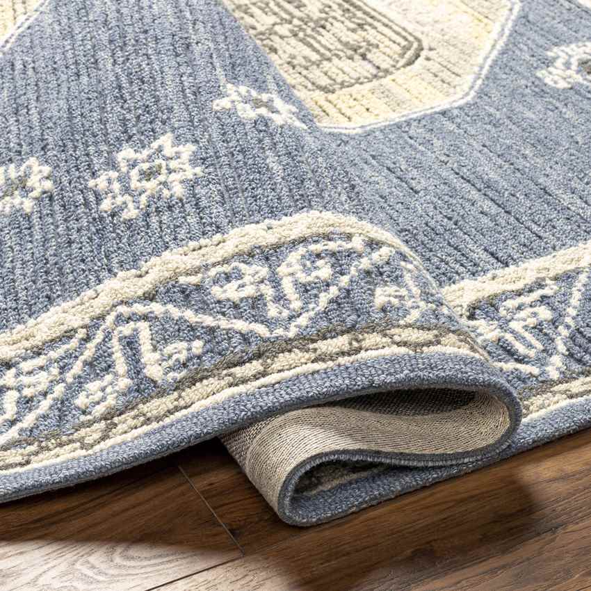 Bradfordsville Traditional Denim Area Rug