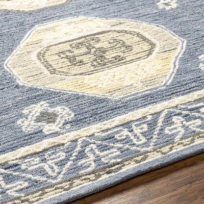Bradfordsville Traditional Denim Area Rug