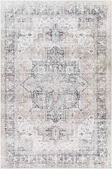 New Cambria Traditional Ivory Washable Area Rug