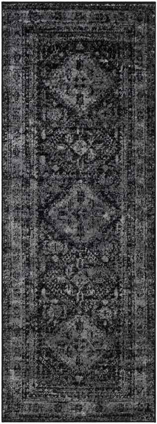 Jules Traditional Black Area Rug