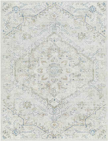 Milka Traditional Cream/Beige Washable Area Rug