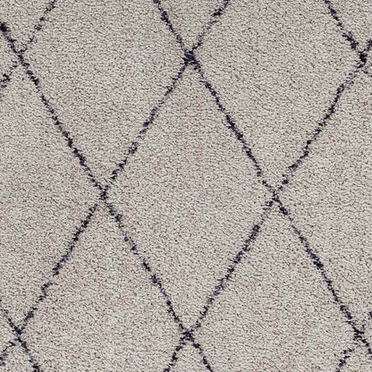 Konstantina Modern Smoke Gray/Black Washable Area Rug