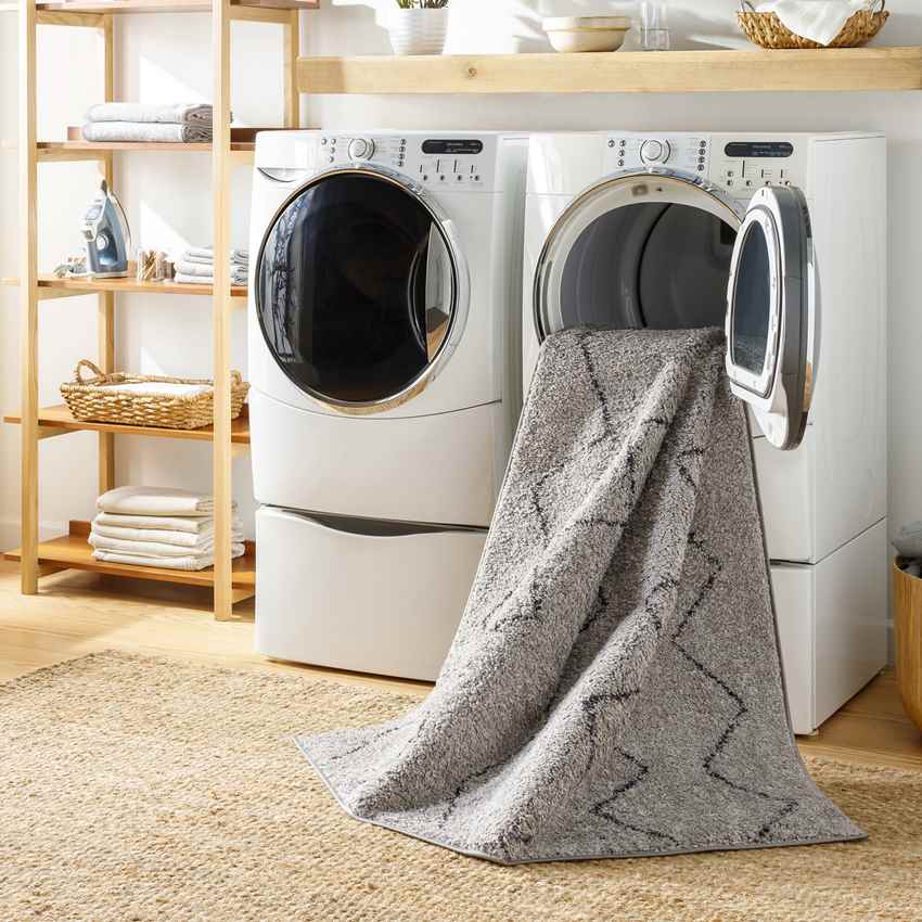 Jayvon Global Brown Washable Area Rug
