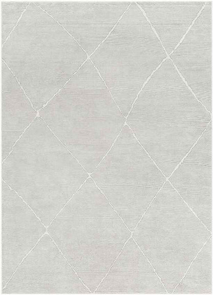 Pietro Global Light Slate Washable Area Rug