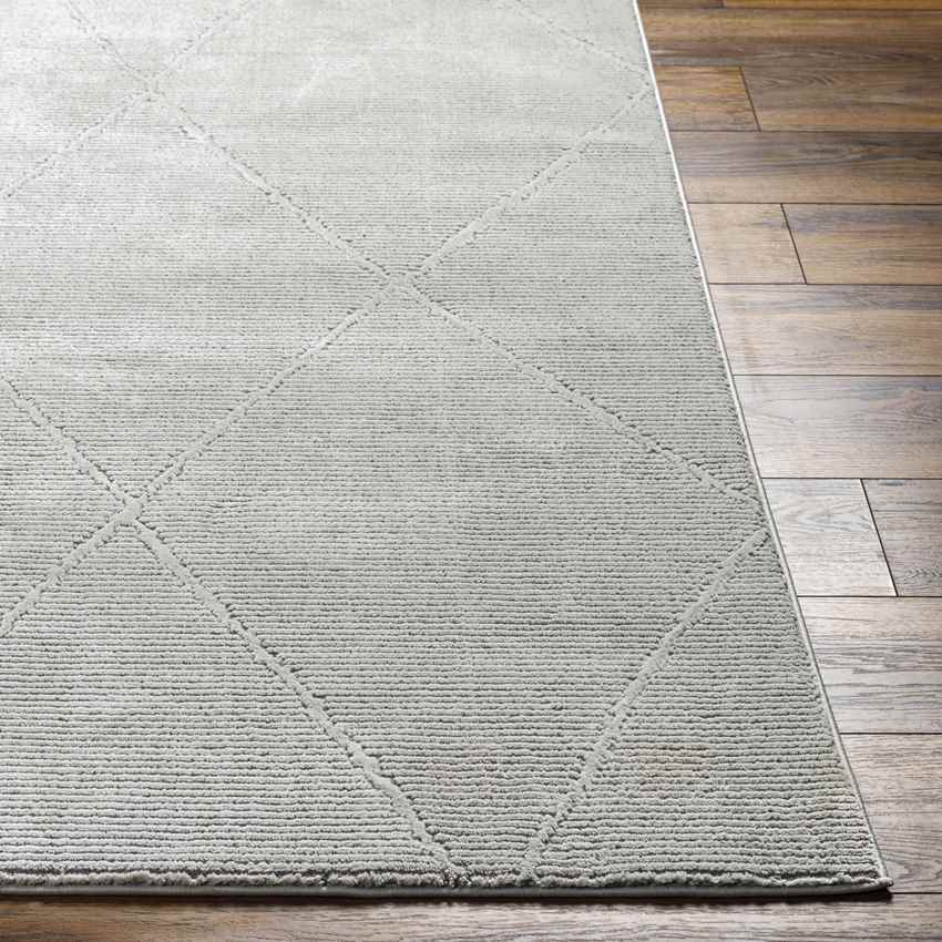 Pietro Global Light Slate Washable Area Rug