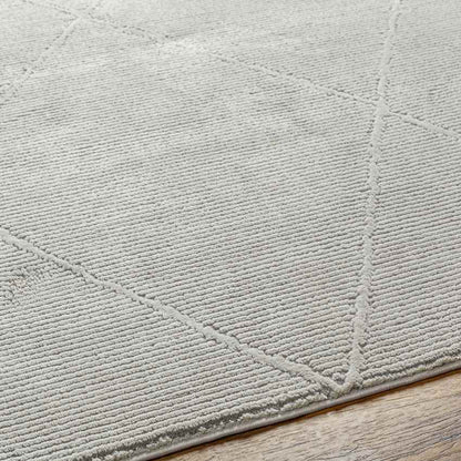 Pietro Global Light Slate Washable Area Rug