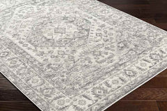 Fredericka Traditional Slate Gray/Ivory Area Rug