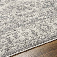 Fredericka Traditional Slate Gray/Ivory Area Rug
