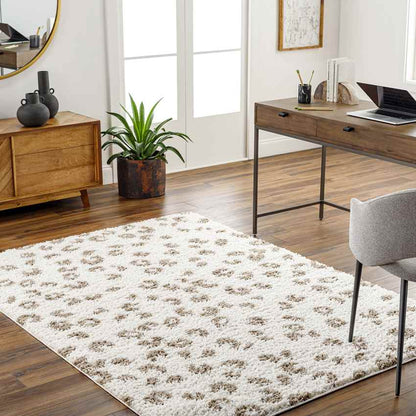 Mycal Modern Dark Brown/Cream Area Rug
