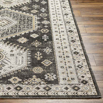 Kenja Traditional Medium Gray/Ivory Area Rug