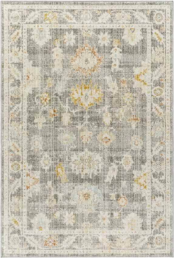 Absalon Traditional Light Beige/Medium Gray Area Rug