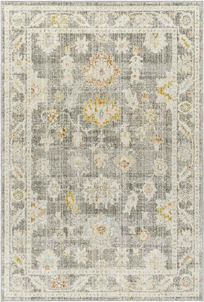Absalon Traditional Light Beige/Medium Gray Area Rug