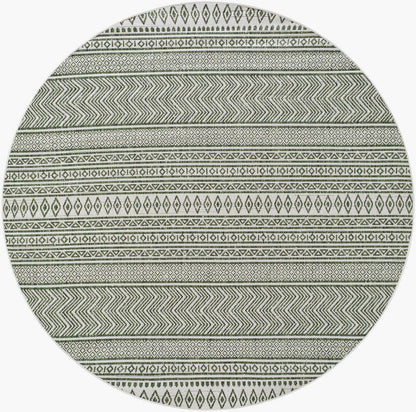 Antibes Global Olive Green/Beige Area Rug
