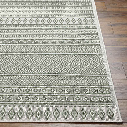Antibes Global Olive Green/Beige Area Rug