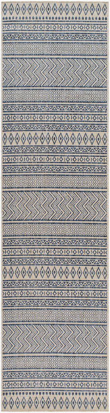 Antibes Global Navy Blue/Beige Area Rug