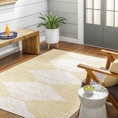 Okswerd Global Saffron/Gray Area Rug