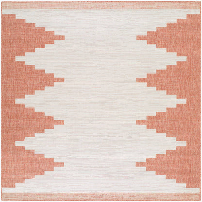 Wolfheze Global Coral/Gray Area Rug