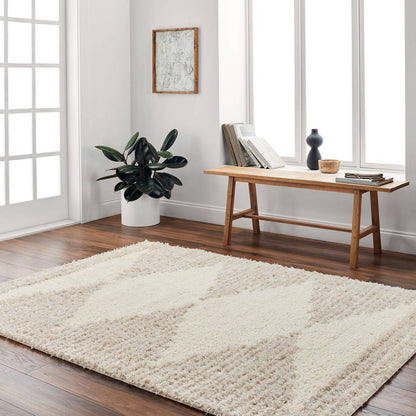Shrena Global Brown/Cream Area Rug