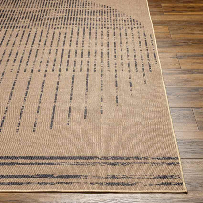 Latarra Cottage Pecan/Black Washable Area Rug