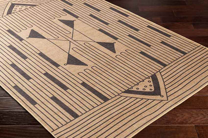 Dystany Cottage Pecan/Dark Gray Washable Area Rug