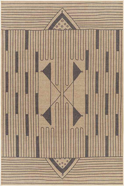 Dystany Cottage Pecan/Dark Gray Washable Area Rug