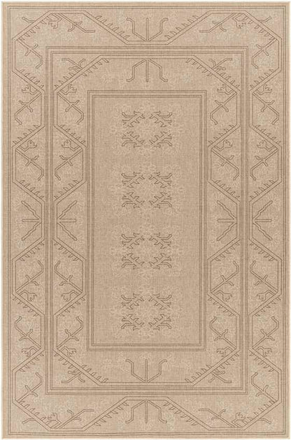 Tenequa Cottage Pecan/Brown Washable Area Rug