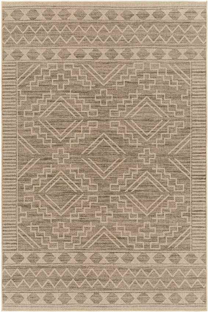 Tekoa Cottage Pecan/Brown Washable Area Rug
