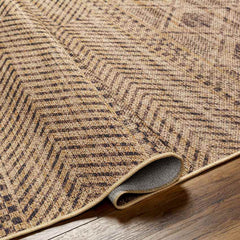 Vivek Global Pecan/Hickory Washable Area Rug