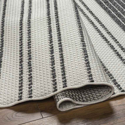 Nicholaus Cottage Black/Ivory Area Rug