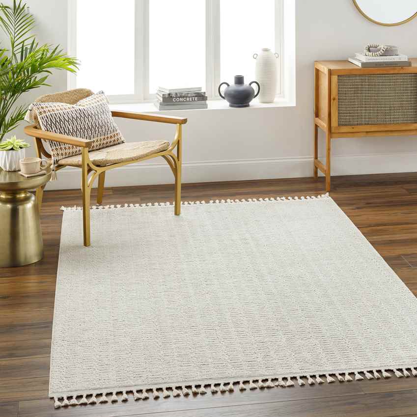 Junie Cottage Cream Area Rug
