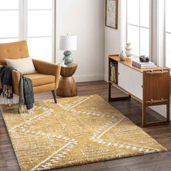 Brittane Global Mustard Area Rug
