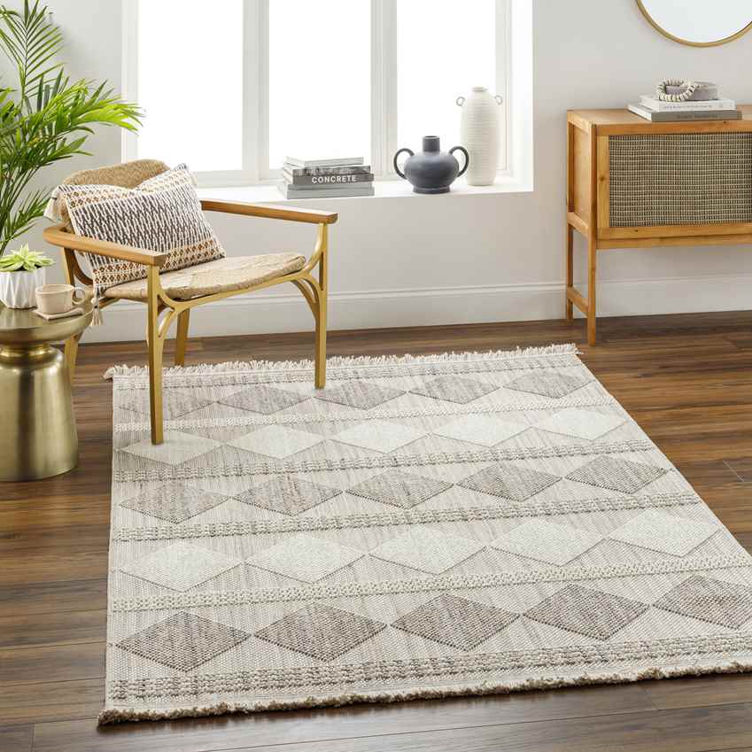 Saulo Global Light Brown Area Rug
