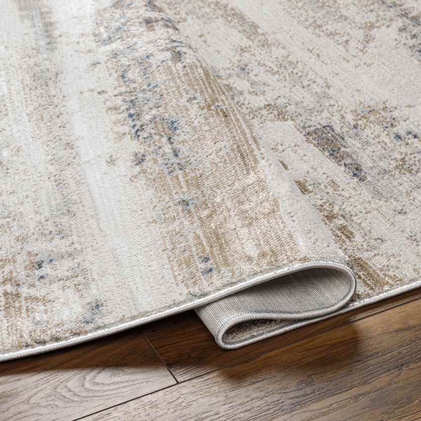 Kae Modern Brown/Cobalt Area Rug