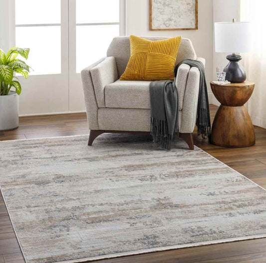 Kae Modern Brown/Cobalt Area Rug