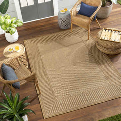 Brittant Modern Beige/Brown Area Rug