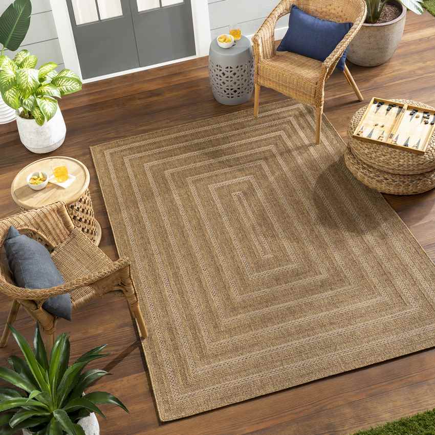 Rishard Modern Brown/Tan Area Rug