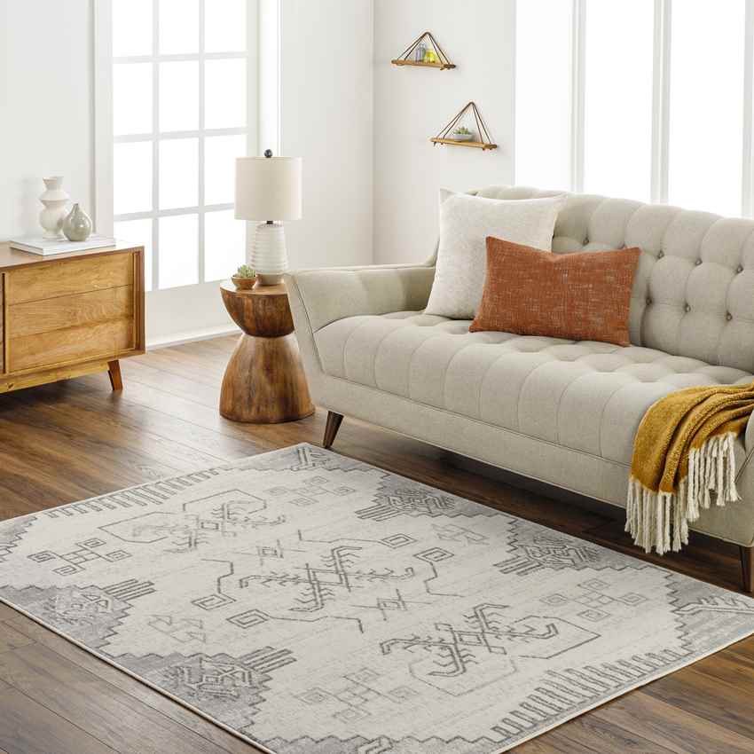 Shequila Global Light Gray Area Rug