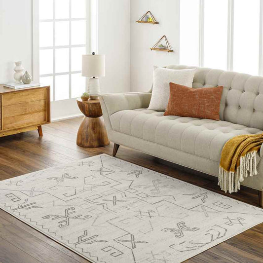 Kiara Global Off-White/Medium Gray Area Rug