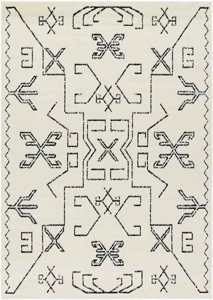 Kiara Global Off-White/Black Area Rug