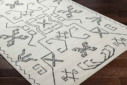 Kiara Global Off-White/Black Area Rug