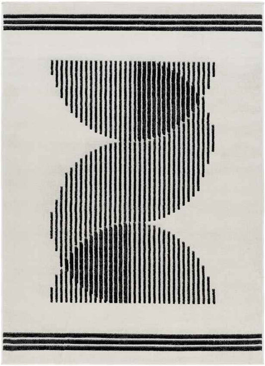 Korey Modern Black Area Rug