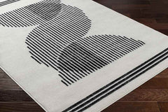 Korey Modern Black Area Rug