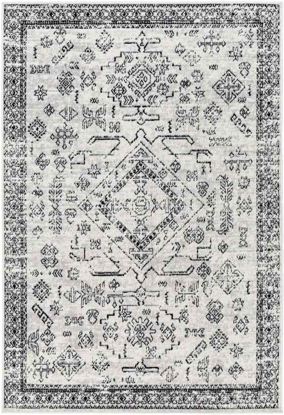 Tiffiny Traditional Black Area Rug
