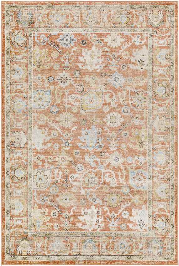 Rosangela Traditional Burnt Orange Area Rug
