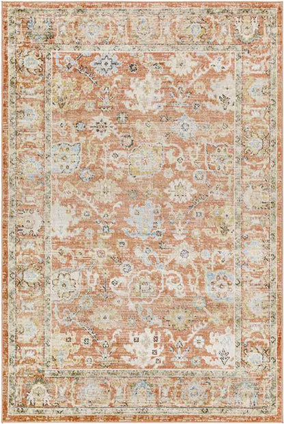 Rosangela Traditional Burnt Orange Area Rug